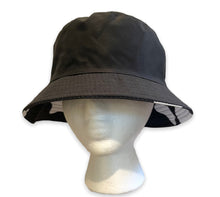Load image into Gallery viewer, Black White Reversed Bucket Hat
