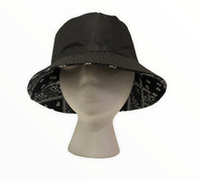 Load image into Gallery viewer, Black Paisley Bucket Hat
