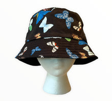 Load image into Gallery viewer, Nightime Butterfly Bucket Hat
