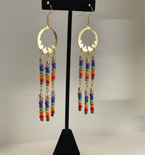 Load image into Gallery viewer, Chakra Dangle Earrings
