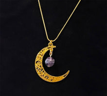 Load image into Gallery viewer, Amethyst Moon ~ necklace
