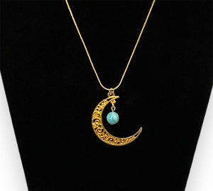 Howlite Moon ~ necklace