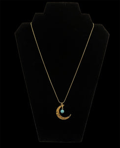 Howlite Moon ~ necklace